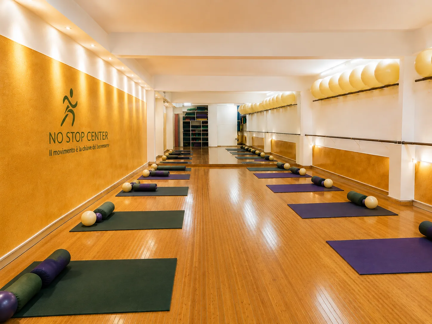 Sala No Stop Center Roma Pigneto – Pilates, Yoga e Ginnastica Posturale